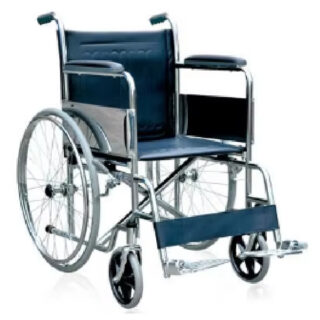 Standard Adult Wheelchair Like 809 Model – Chrome Finish, Chrome Steel Handrim, With Safety Belt