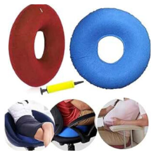Coccyx Inflatable Air Ring For Pressure Sore Prevention / Piles / Hemorrhoids / Fissures / Post & Pre Natal Relief / Donut