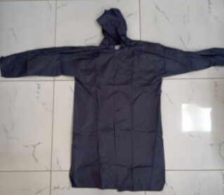 Raincoat Navy Blue Adult Size XL With Hood