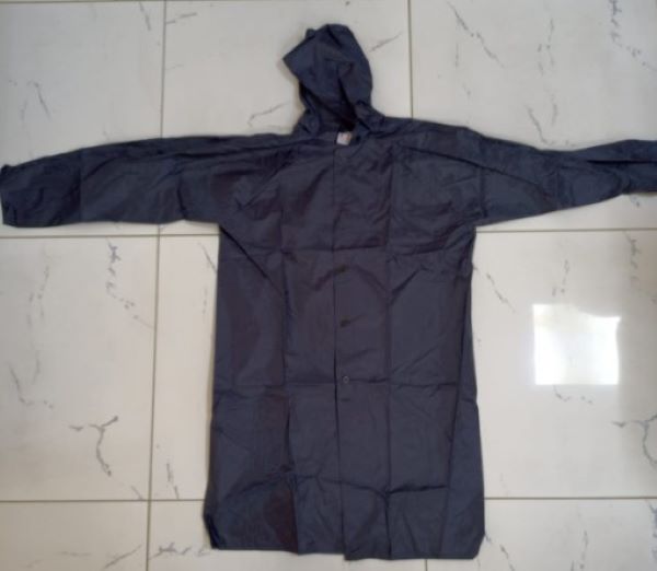 Raincoat Navy Blue Adult Size XL With Hood