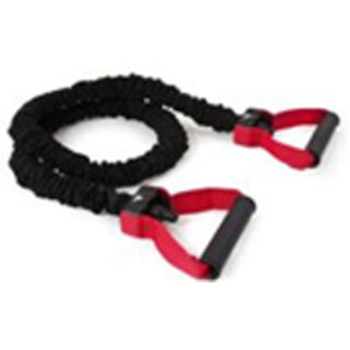 Single Resistance Tube with Cover – Red, 6×10×1200mm, TPE Tube, Foam Handle