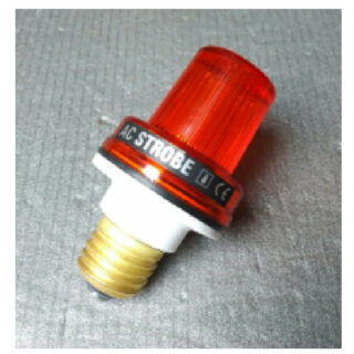 Strobe Light 240 Vac Screw Base, Red/Blue/Amber
