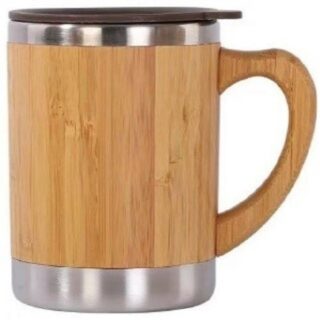 300ml Bamboo Shell Mug Single Wall With Handle