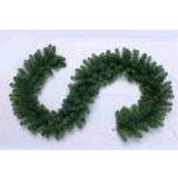 270Cm+260Tips Green Garland, PVC Leaves