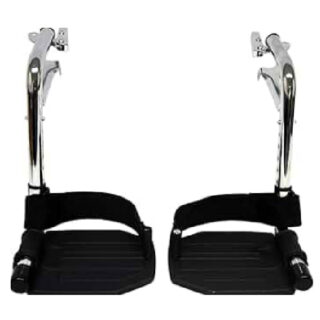 Foot Rest Black & Silver For 1802E Wheelchair