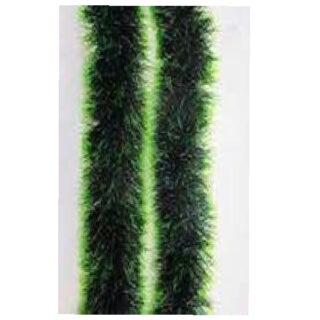 8cm*2m*5ply Christmas PET Tinsel Dark Green With Green Edge