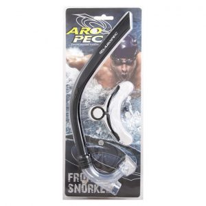 Adult Swimming Training Frontal Snorkel, S Aropec Black