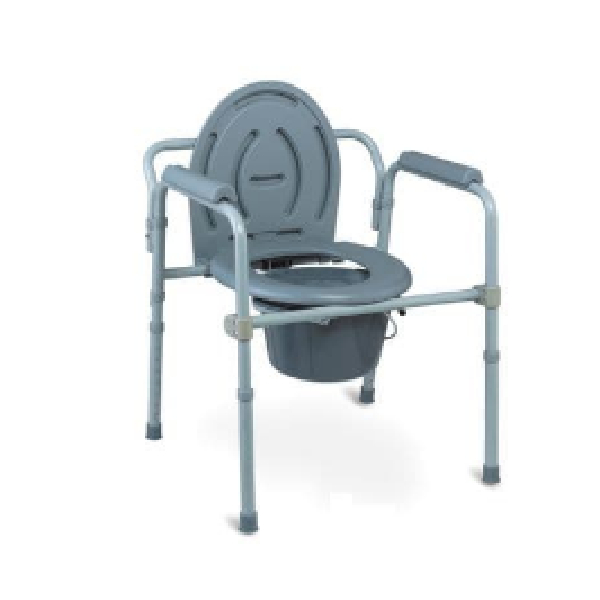 Steel Commode for Adult YM696W with Included Bucket Support Ease