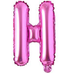 16 Inch Foil Balloon Letter H Pink