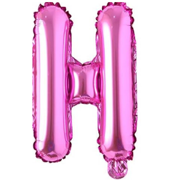 16 Inch Foil Balloon Letter H Pink