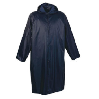 Raincoat Navy Blue Adult Size L With Hood