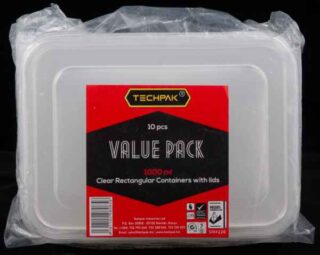 Punnet & Lid 5*7/1000 Ml, Clear (Sm Packing) (T) – Pack Of 10 Pcs