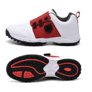 Golf Shoes White With Red Decor, Size 41
