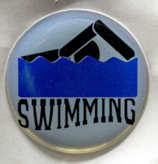 Center Sticker For Swimming Trophy/Medal 1Inch