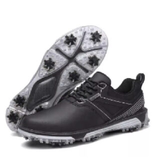 Golf Shoes Black With White Sole, Size 41