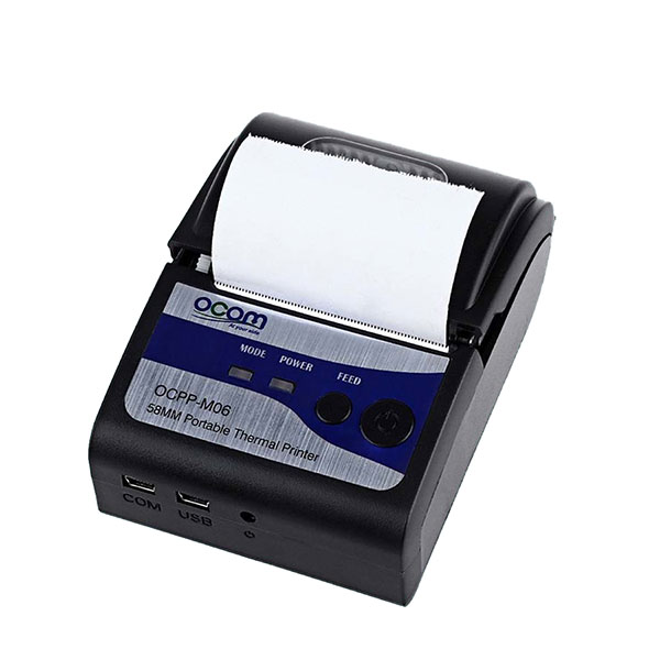 Portable Thermal Printer – USB+Bluetooth, 58mm Paper, Battery Included