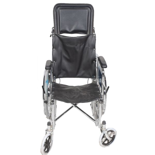 Reclining Chrome Wheelchair – High Back, Detachable Armrest, Max Load 100Kg (Model DY1903GC-46) - Image 3