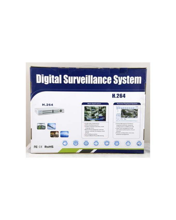 L H.264 Compression; 16-Ch 720P; Linux 2.6 Operation System Cctv Recorder - Image 3