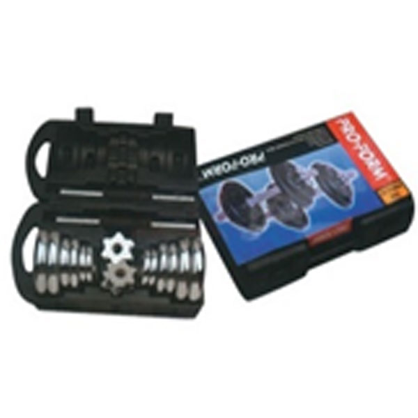 Chrome Plated Dumbbells Set (20Kg/Set) HJ-A053A-20 - Image 3