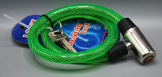 Bicyce Locks 12*630mm, With 2 Keys, With Waterproofing Plastic Cover