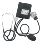 ANERIOD SPHYGMOMANOMETER WITH STETHOSCOPE IN ZIP POUCH