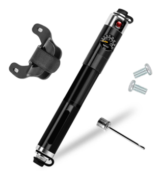 Mini Air Pump For Bicycle & Balls With Barometer