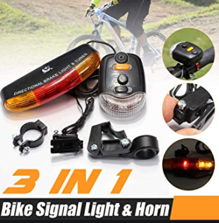 3 In 1 Bike Signal Light & Horn