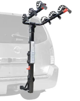 Three Bike Hitch Mounted Bike Rack