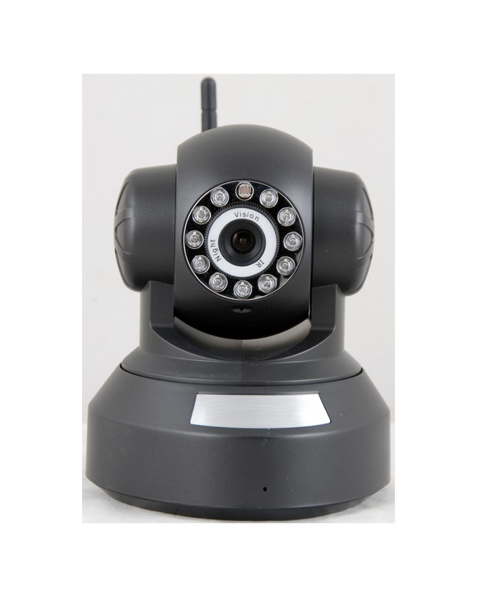 720P CMOS CCTV Camera with Alarm, IR, and WiFi (Black)