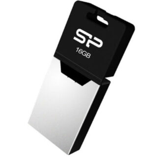 Flash Disk Mobile Ufd 2.0 X20 16Gb For Android Black Silicon Power Black