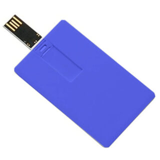 Flash Disk Credit Card Type, Slide and Open 16GB Blue – Compact, Sleek, and Always Ready