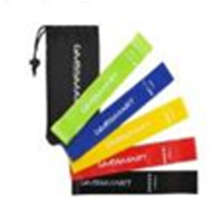 Resistance Exercise Loop Band Set – 5pcs (Green, Blue, Yellow, Red, Black)
