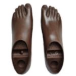 F800 Single Axis Dynamic Foot with Two Holes, Big Toe Separate for Slippers 26L Dark Brown