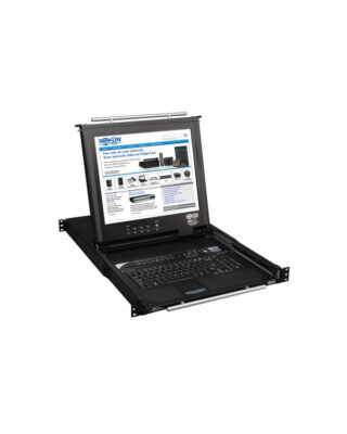 1U 8-Port KVM Switch with Flip-Up Console, 19-inch LCD, IP Ready Tripp-Lite B020-U08-19-IP