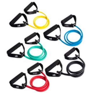 Single Resistance Tube – 15 LBS, 5x9x1200mm, TPE Tube, Foam Handle, Red