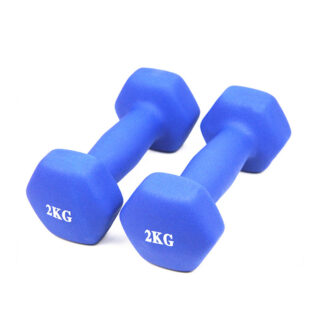 Hex Neoprene Dumbbells.2X2Kg
