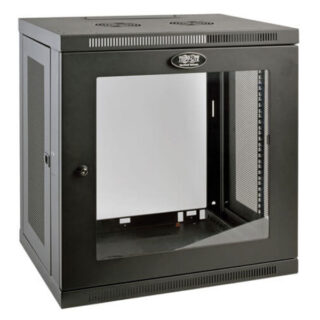 Smartrack 12U Low-Profile Switch-Depth Wall-Mount Rack Enclosure Cabinet with Clear Acrylic Window, Tripp-Lite