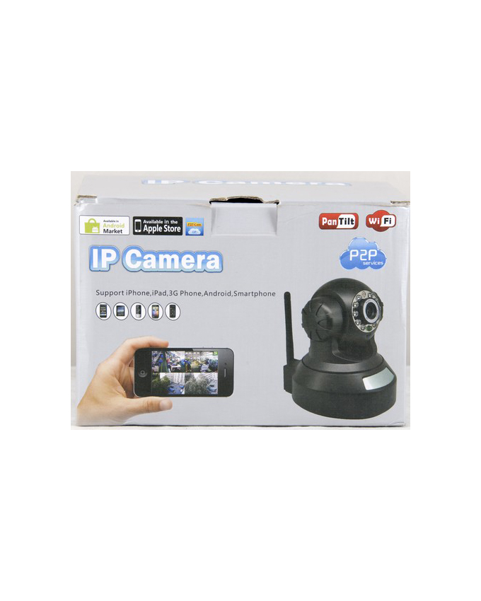 720P CMOS CCTV Camera with Alarm, IR, and WiFi (Black) - Image 2