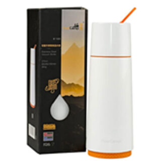 370ml White 304 Stainless Steel Vacuum Bottle Travel Mug Flask BPA Free FDA, AceCamp