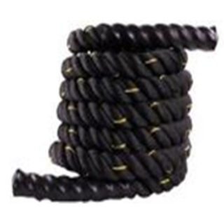 SPL615 Battle Ropes 3-Strand, 15M*38MM, 100% Polyester, Black