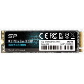 Solid State Disk M.2 2280 PCIe SSD, A60, 512GB, std, Silicon Power