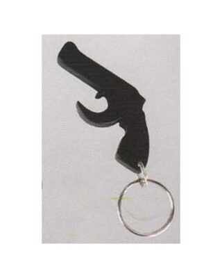 Keyring With Bottle Opener Gun Shape