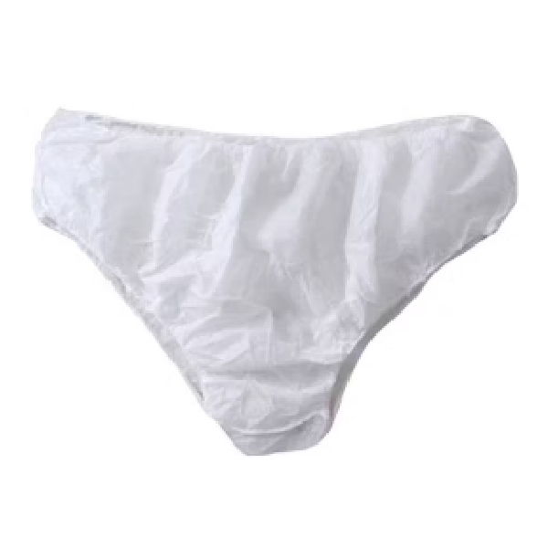 100%Pp, 40G Nonwoven, Disposable Mens Underwear 6Pcs/Pack White