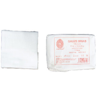 Sterile Gauze Swab 5x5cm – 8 Ply, 11 Threads, Unfolded Edge (Single Piece Packing)