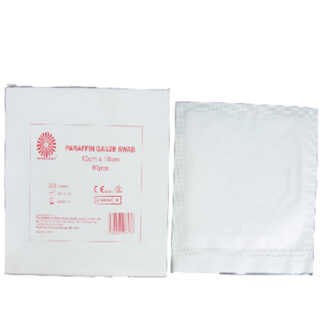 Sterile Paraffin Gauze 10x10cm – Pack of 10 (Single Piece Packing)