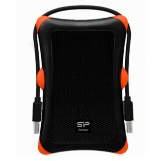 USB 3.0 External HDD 2.5 Armour A30 2TB – Drop, Pressure & Vibration Resistant, Orange Silicon Power