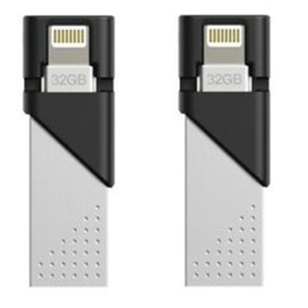 Dual Usb 3.1 Flash Drive + Lightning 64Gb Silicon Power Blue