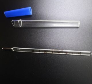 Clinical Thermometer, Oral Use, Long Bulb, 1pc/Plastic Shell