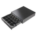 Cash Drawer Manual 4 Bill, 8 Coin, 405x420x100mm, Black Secure and Organized Cash Storage