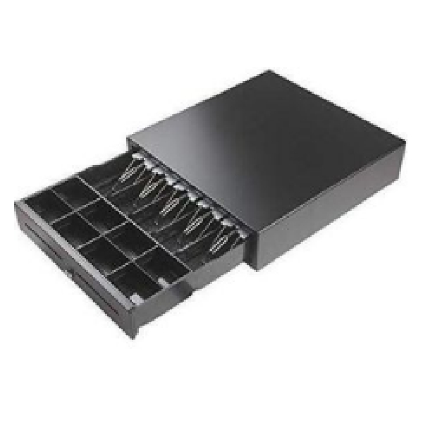Cash Drawer Manual 4 Bill, 8 Coin, 405x420x100mm, Black Secure and Organized Cash Storage